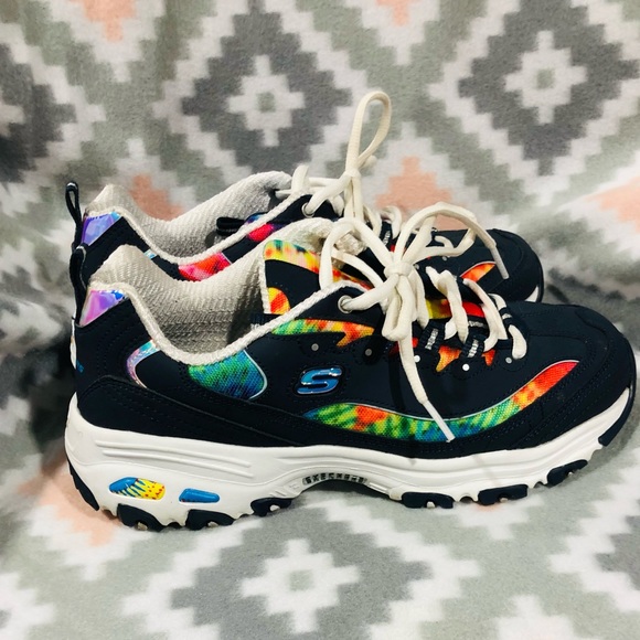 Skechers Memory Foam Rainbow Sneakers Women's Size 8.5- 🌈 - Picture 4 of 7